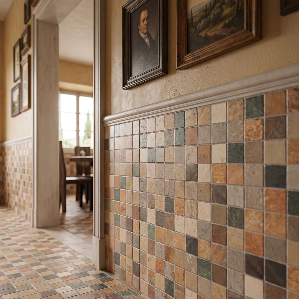 Ariana Honed 2×2 Limestone Mosaics 12×12 (MS02615)