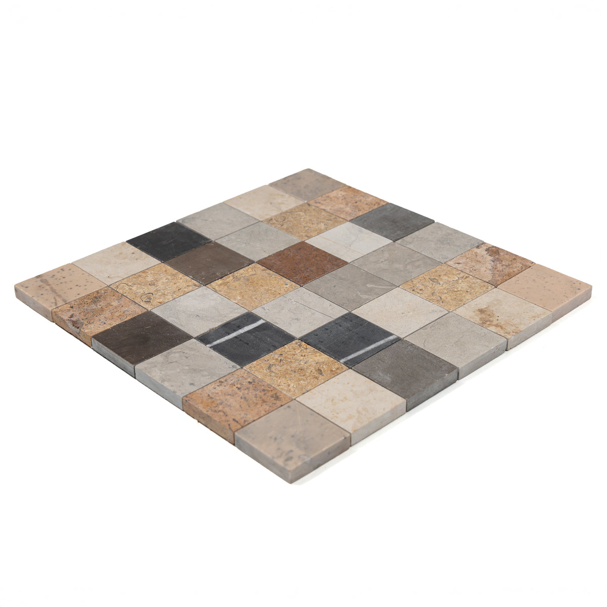 Multicolor Multi Finish 2Γ2 Limestone Mosaics 12Γ12 (MS90901)