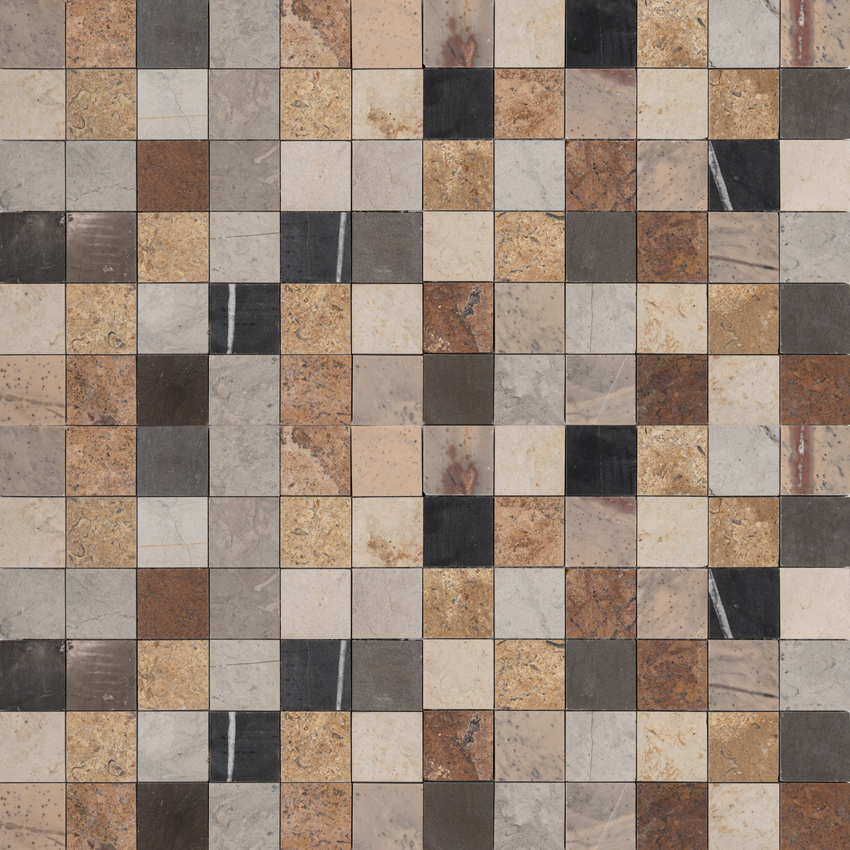Marble Systems Numidia Limestone Blend multi finish limestone tile pattern swatch — available at Surface Group