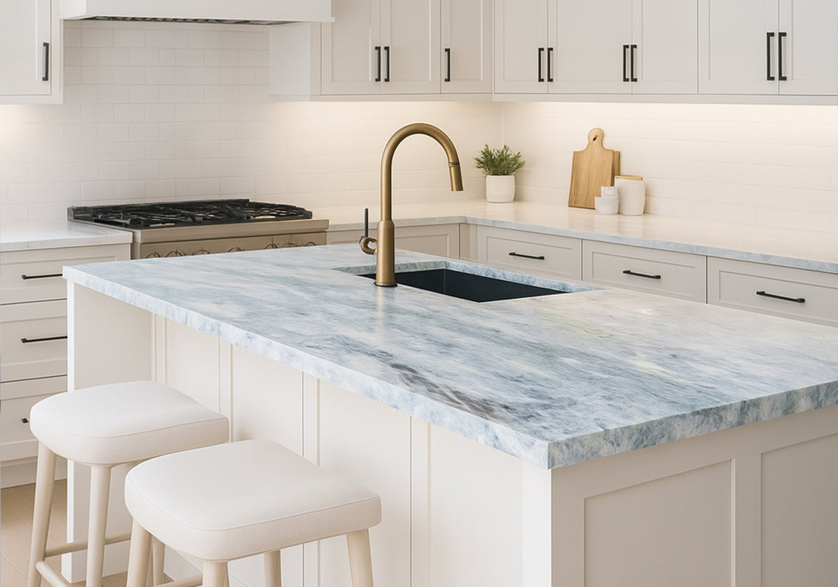 Pegasus Blue Polished Marble Slab Random (SL90734)