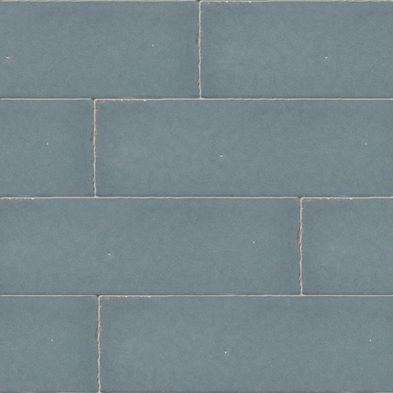 Marble Systems Peggy Blue matte ceramic tile pattern swatch — available at Surface Group
