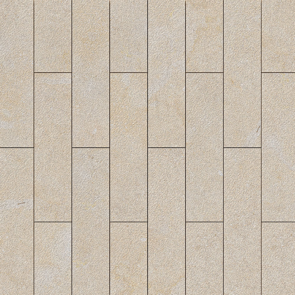 Marble Systems Plank Tile Seashell rugged marble tile pattern swatch — available at Surface Group