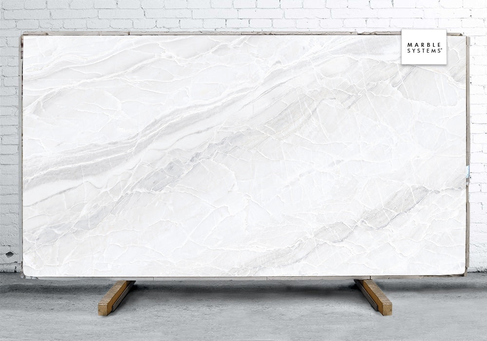 White Paradise B Lappato Lucido Porcelain Slab 64×128 Image