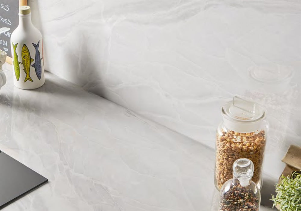 White Paradise A Lappato Lucido Porcelain Slab 64×128 (YEM00972)