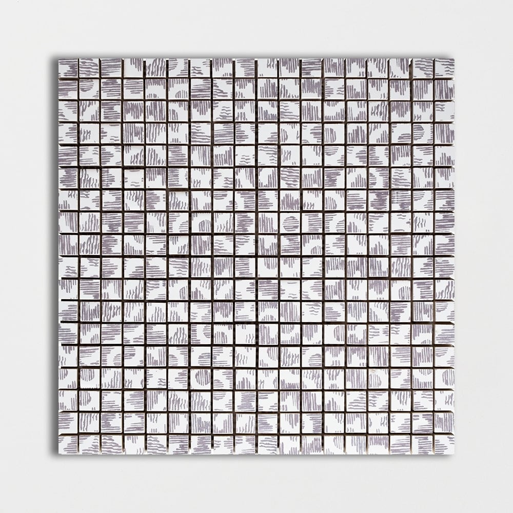Purple Glossy Riley Colore Look Ceramic Mosaic 11 1/2×11 1/2 Image