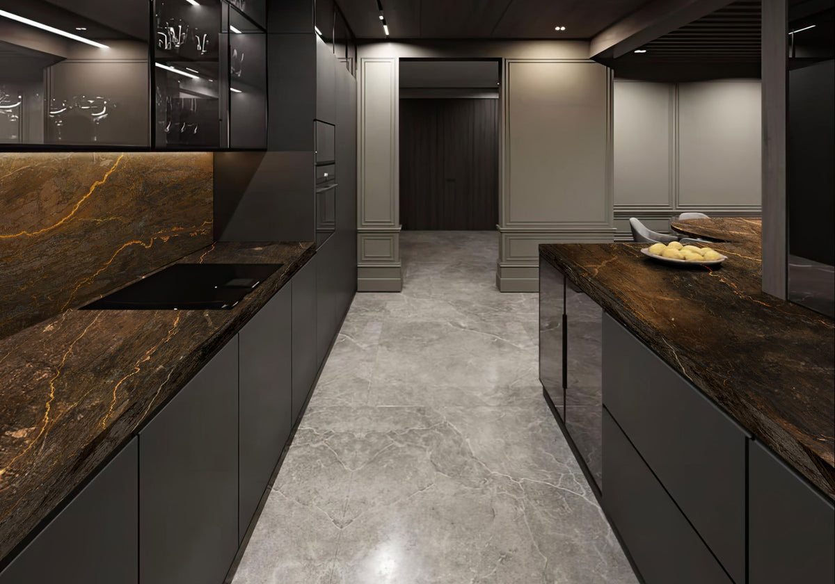 Bronzite Polished Quartzite Slab Random (SL91220)