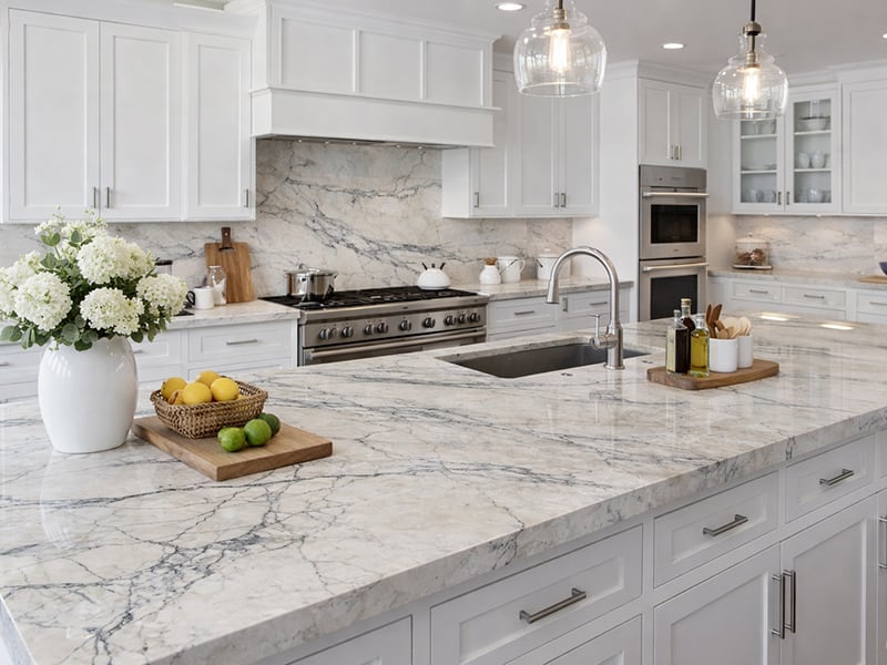 Calacatta Giotto Polished Quartzite Slab Random (SL90859)