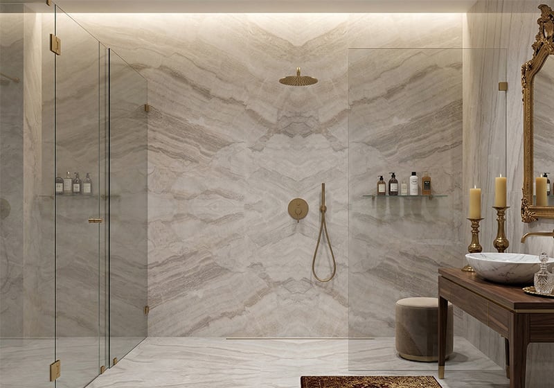 Taj Mahal Supreme Leather Quartzite Slab Random (SL91444)