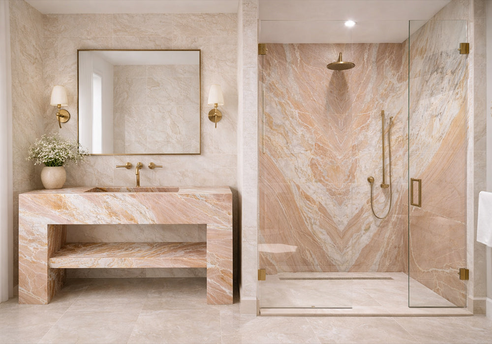 Tiffany Crystal Polished Quartzite Slab Random (SL90994)
