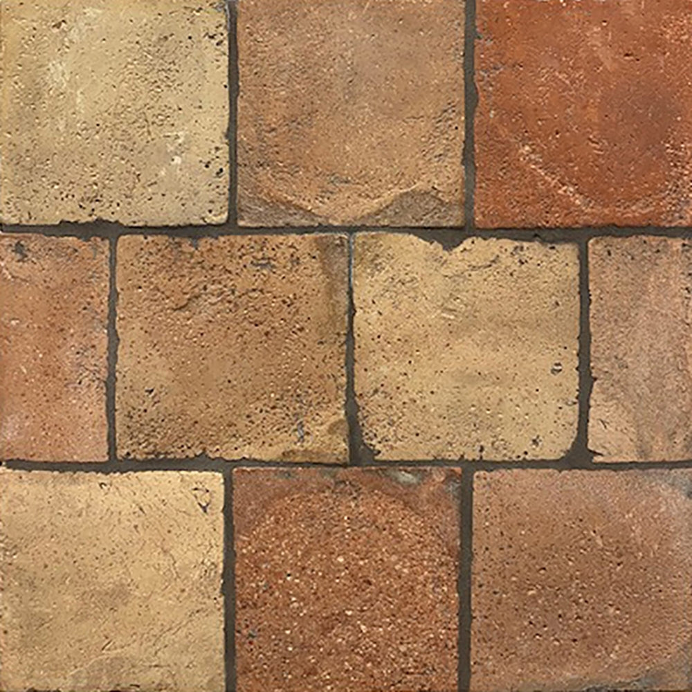 Marble Systems Reclaimed Terracotta Red matte terracotta tile pattern swatch β available at Surface Group