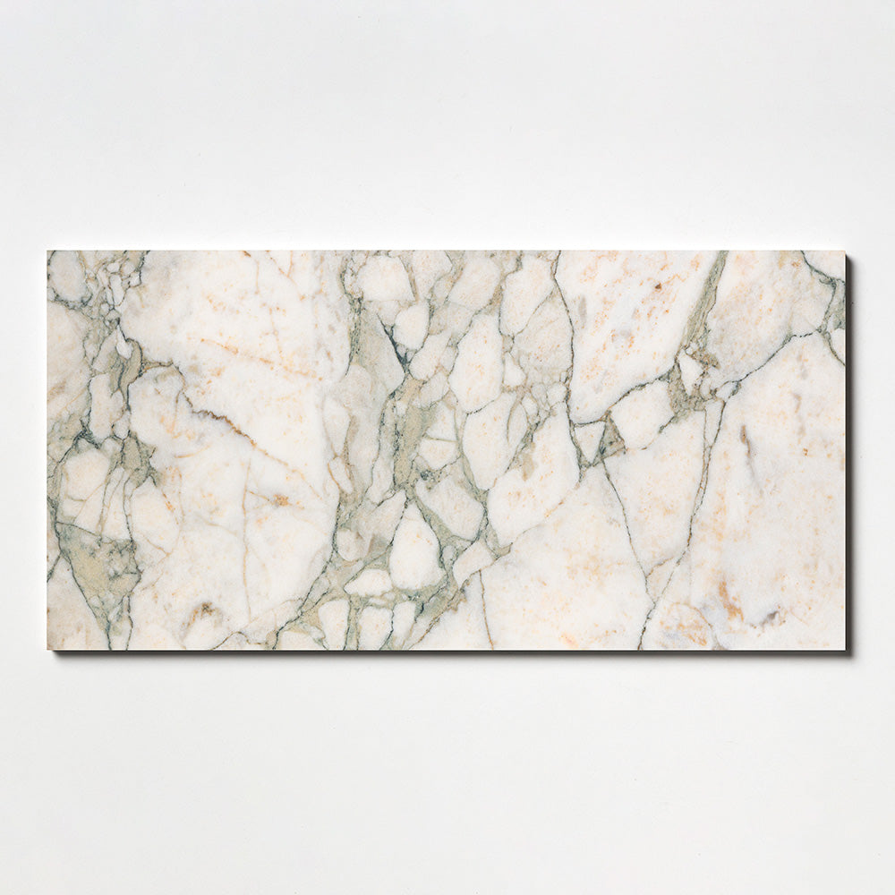Calacatta Green Polished Marble Tile 12×24 Image