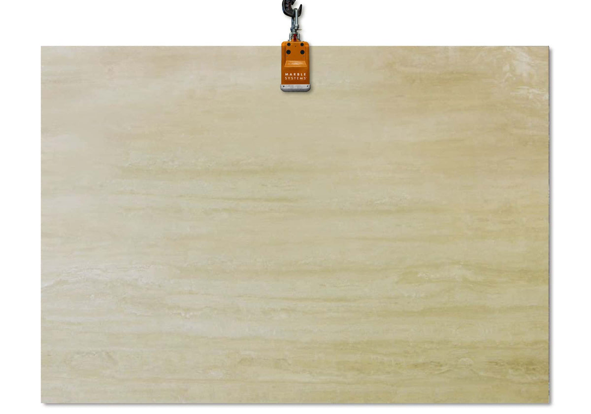 Roman Travertine Vein Cut Polished Travertine Slab Random