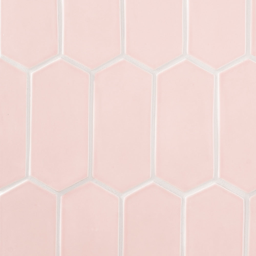 Marble Systems Rosie glossy ceramic tile pattern swatch — available at Surface Group