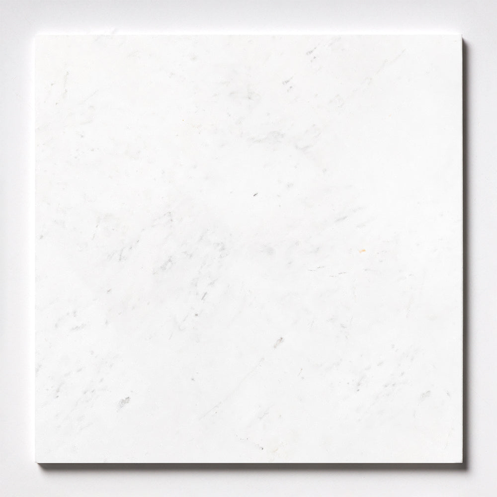 Royal White Honed Marble Tile 23 5/8×23 5/8 Image
