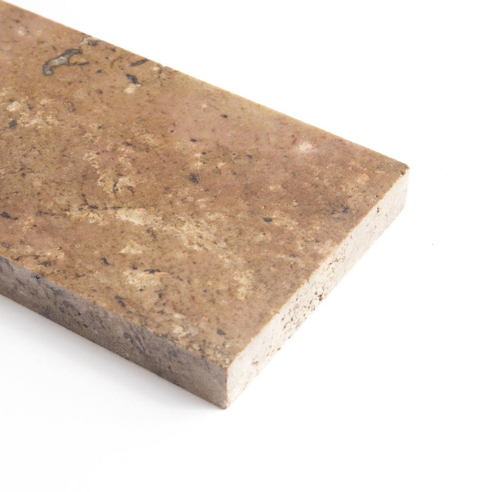 Scabas Red Honed Travertine Tiles 3×12 (TL91381)
