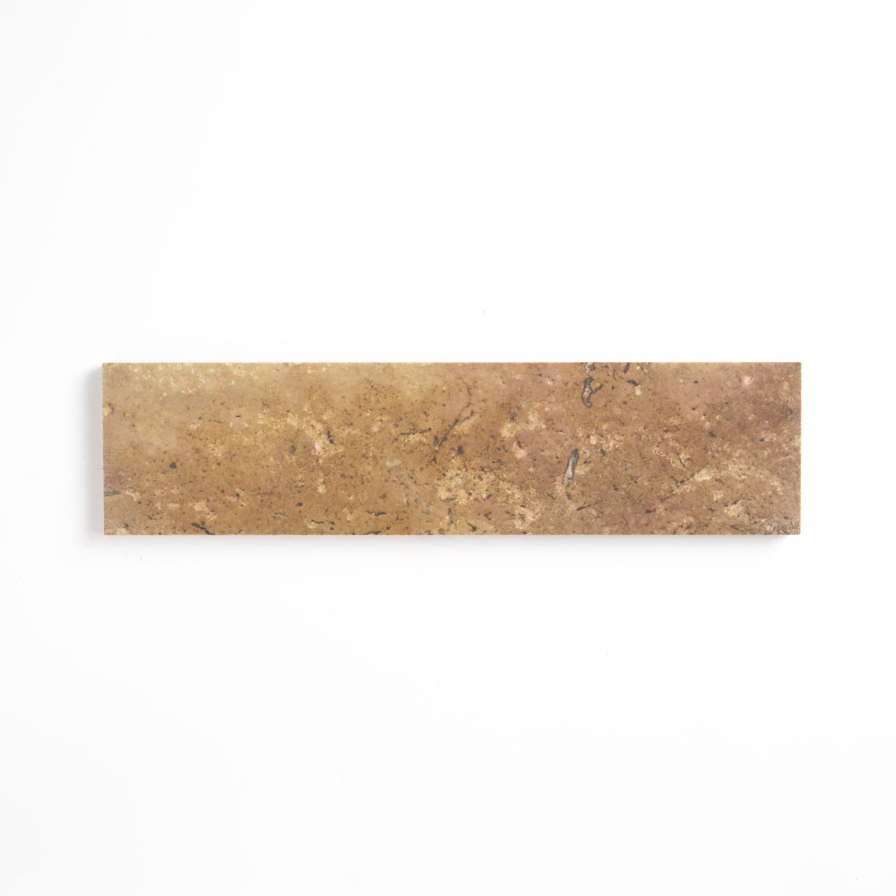 Scabas Red Honed Travertine Tiles 3×12