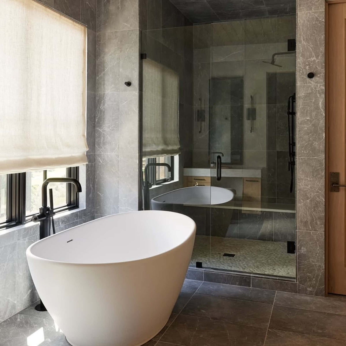 Silver Drop Honed Marble Tiles 12×24 (TL16353)