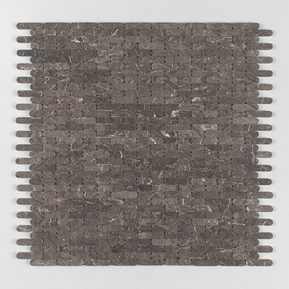 Marble Systems Silver Drop matte marble tile pattern swatch — available at Surface Group