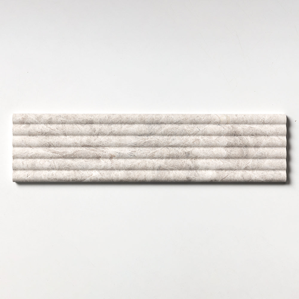 Silver Shadow Honed Marble Tile 6×24 Image