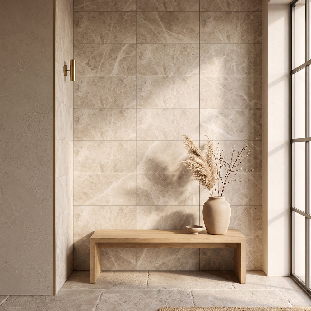 Silver Shadow Honed Marble Tiles 12×24 (TL13938)