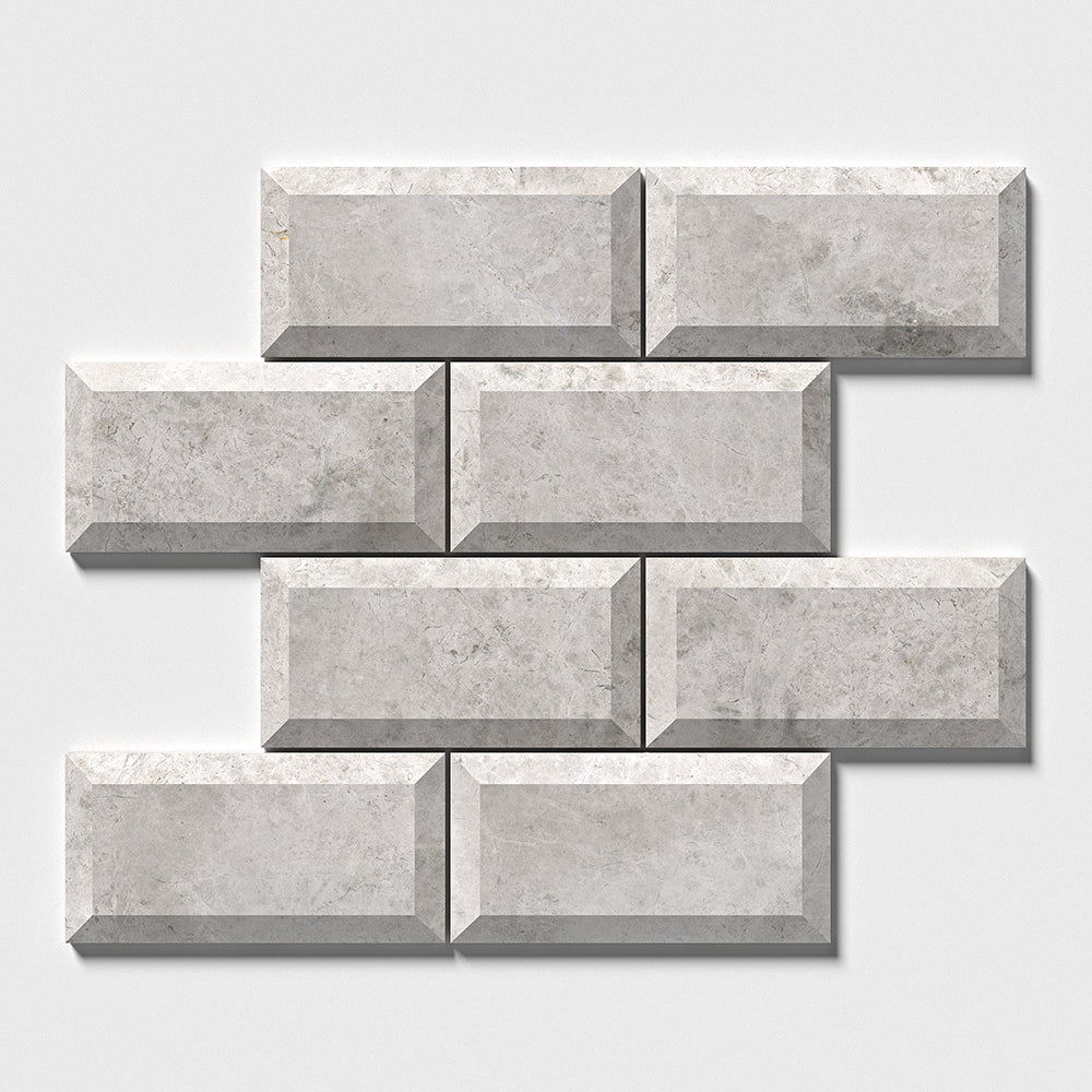 Marble Systems Silver Shadow Marble Silver Shadow matte marble tile pattern swatch — available at Surface Group