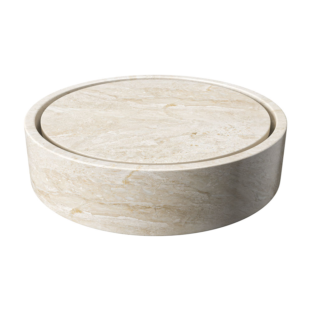 Marble Systems Marble Sinks Diana Royal matte marble tile close-up view — available at Surface Group