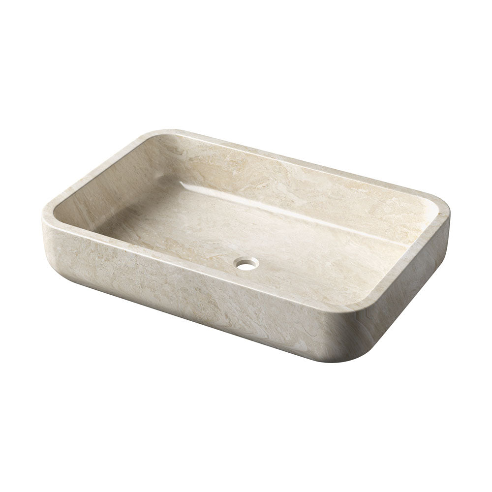 Marble Systems Marble Sinks Diana Royal matte marble tile close-up view — available at Surface Group