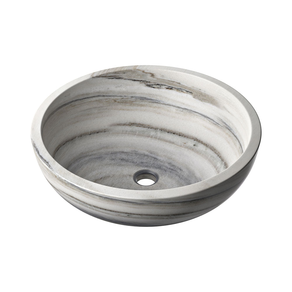 Marble Systems Marble Sinks Skyline matte marble tile close-up view — available at Surface Group