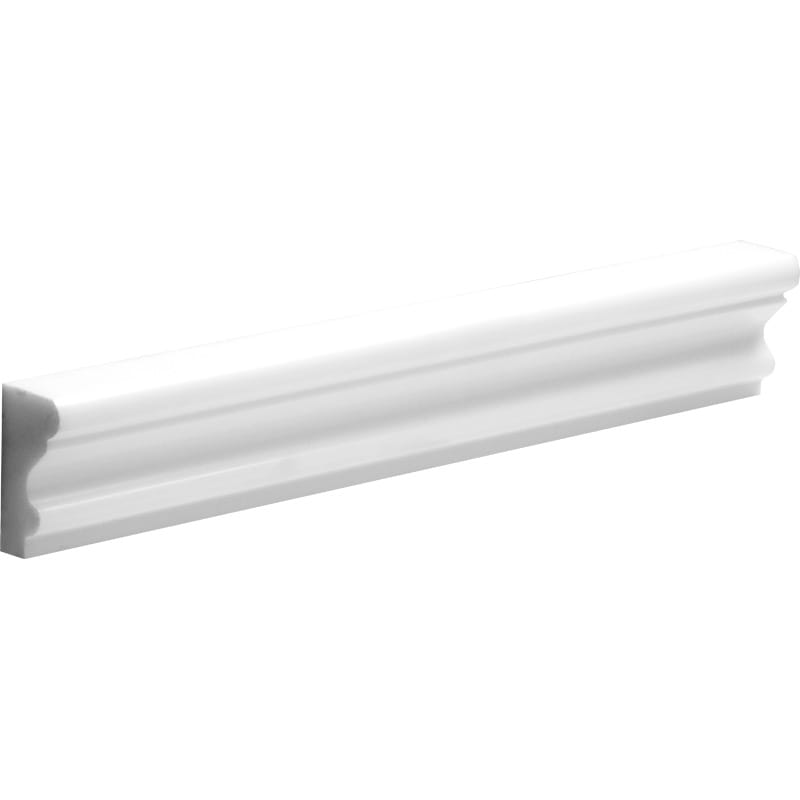 Snow White Polished Andorra Marble Moldings 2×12 Image