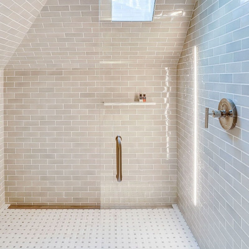 Snow White Polished Diagonal Basket Weave Marble Mosaic 12Γ12 (MS01621)