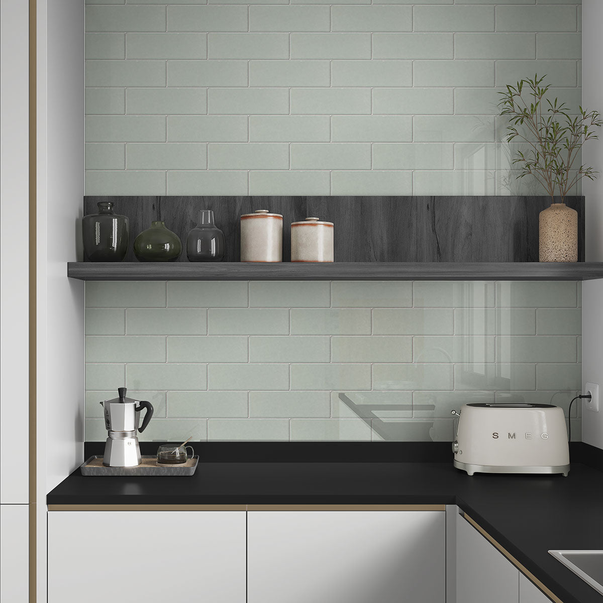 Cold Glossy Subway Ceramic Tile 4×12 (TL18359)