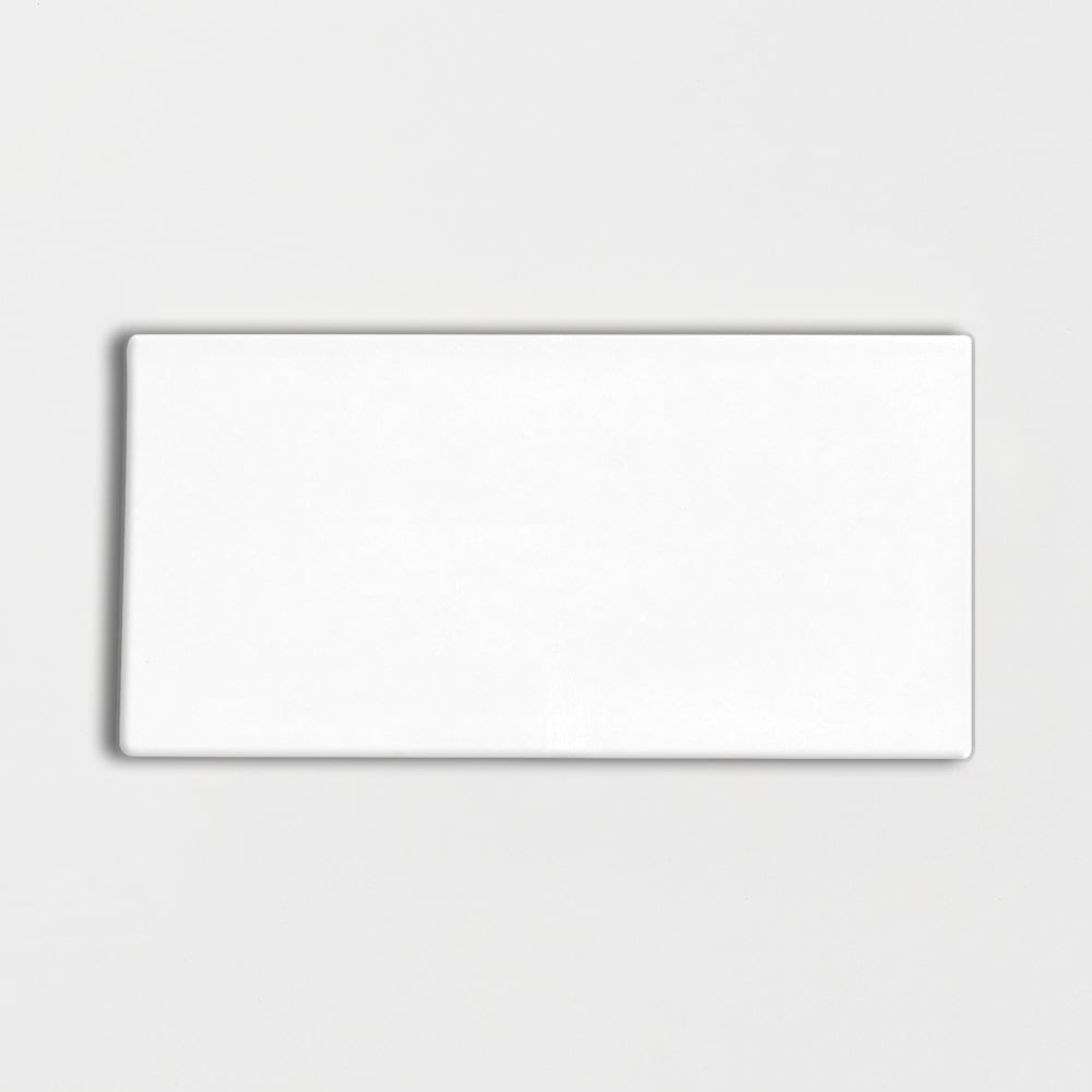 Royal White Glossy Subway Ceramic Tiles 3×6