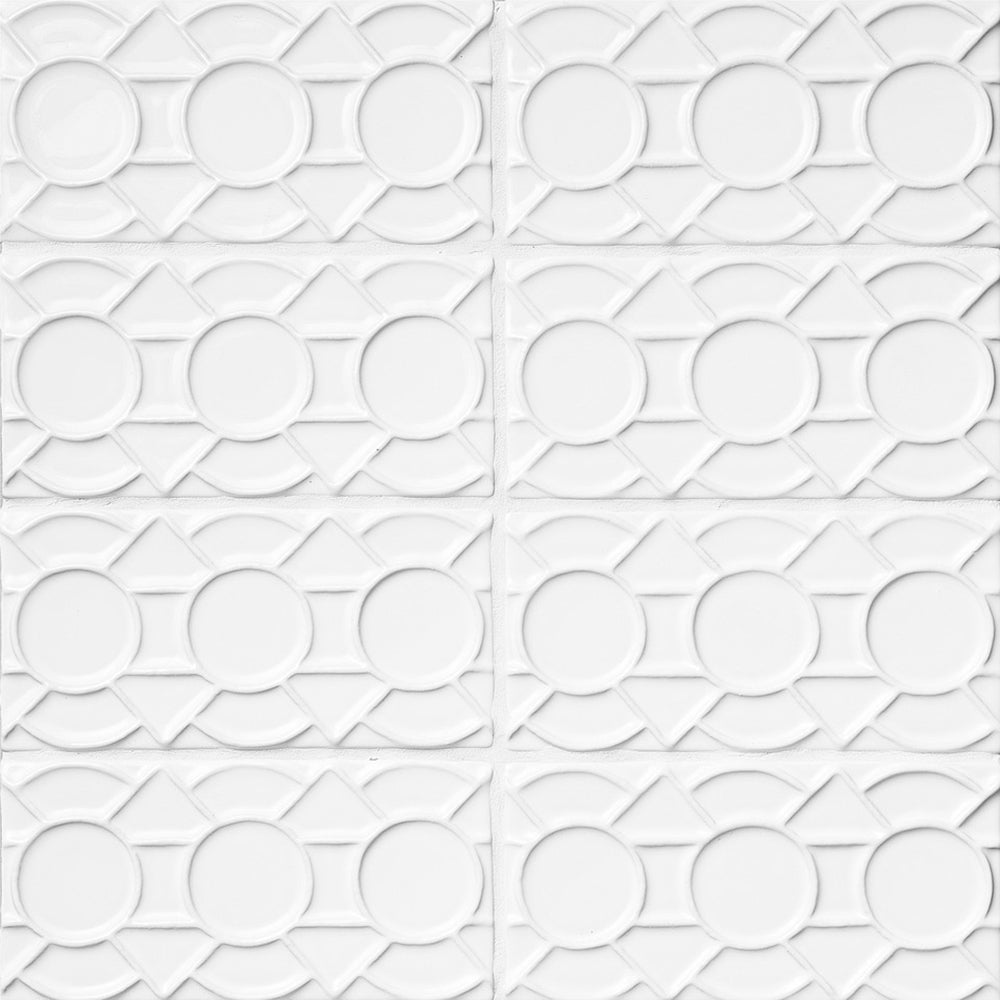 Marble Systems Status Ceramic Royal White glossy ceramic tile pattern swatch β available at Surface Group