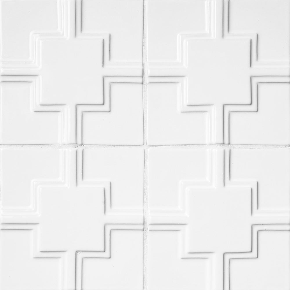 Marble Systems Status Ceramic Royal White glossy ceramic tile pattern swatch β available at Surface Group