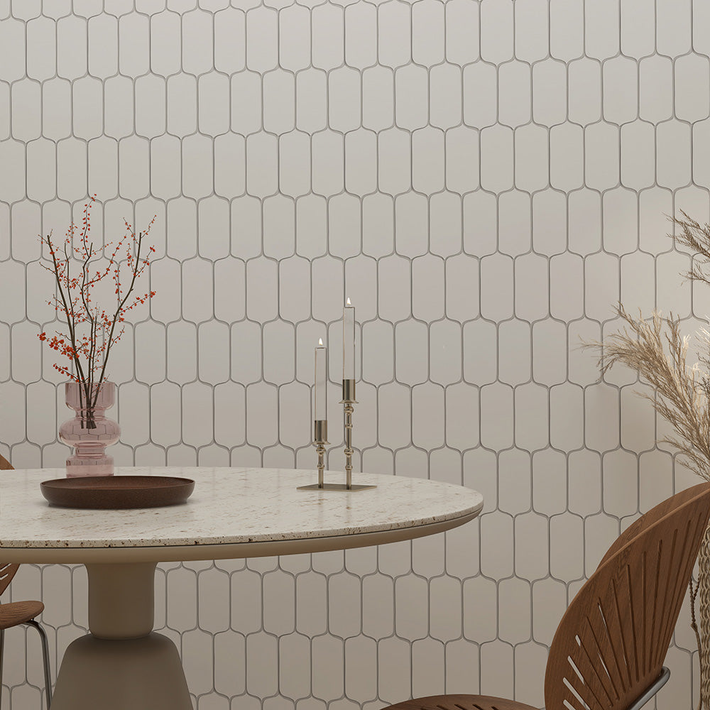 Satin Cotton Matte Tear Field Ceramic Tile 3 5/8Γ8 (DC00218)
