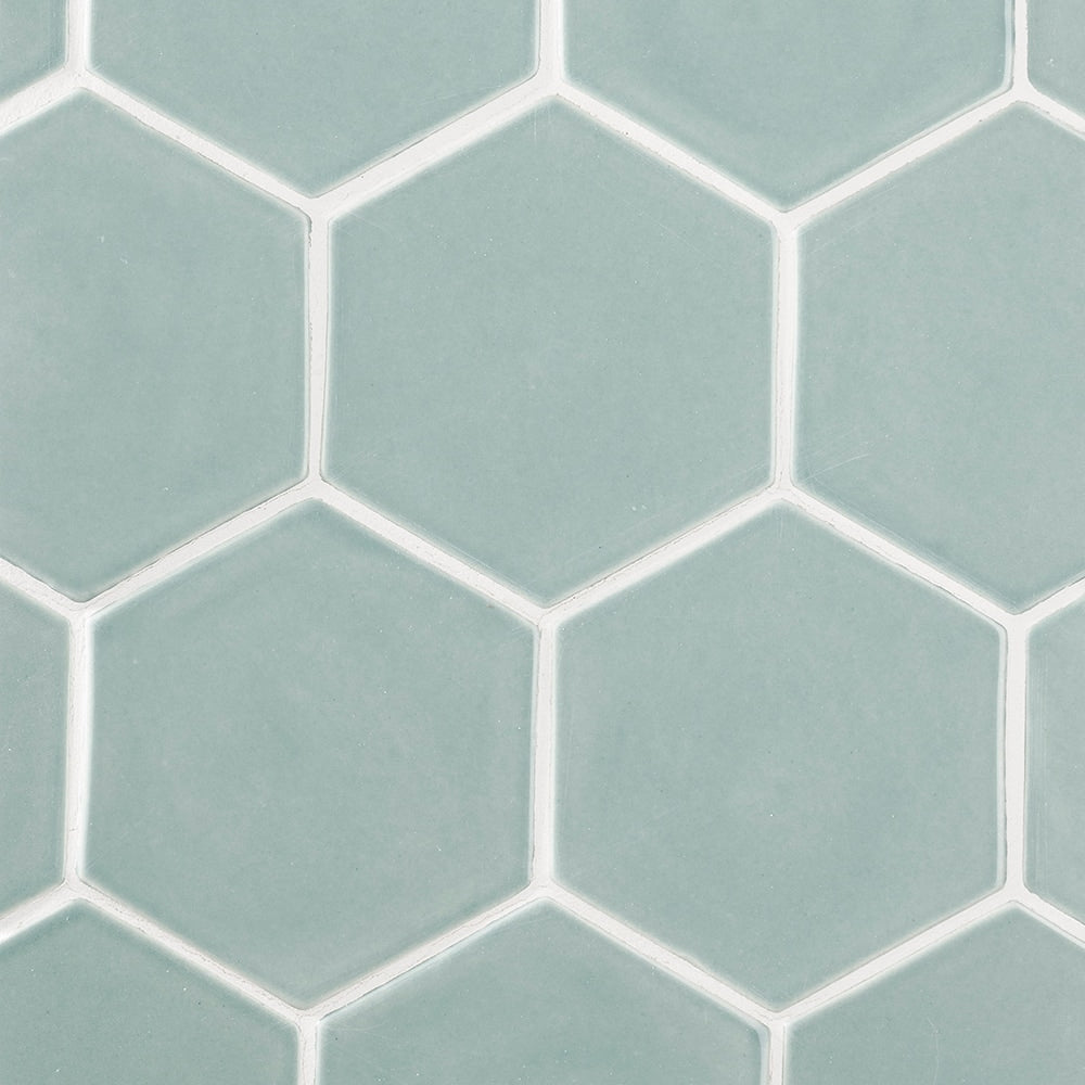 Marble Systems Status Ceramic Witty Green glossy ceramic tile pattern swatch — available at Surface Group