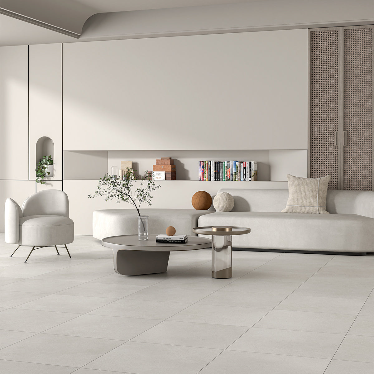Infinity White Porcelain Tile 24Γ24 (TL20849)