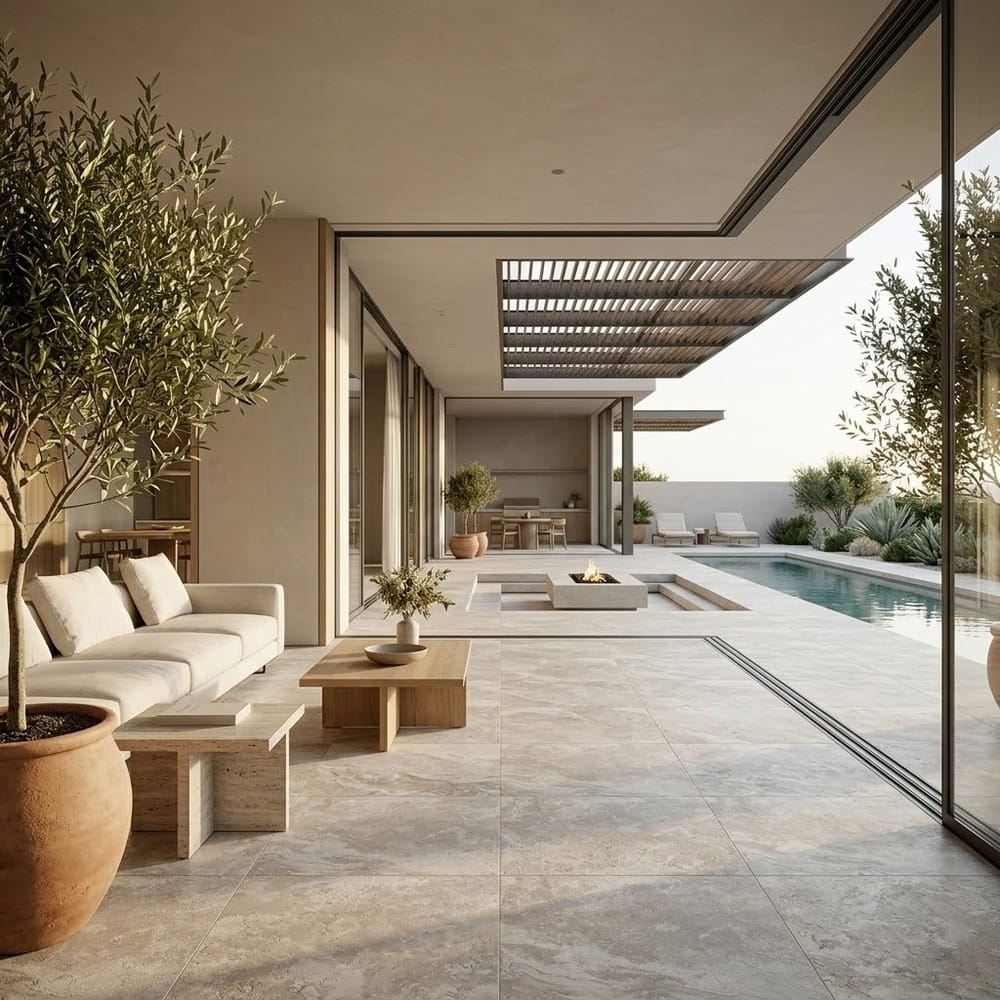 White Textured Porcelain Pavers 24×24 (WLM00022)