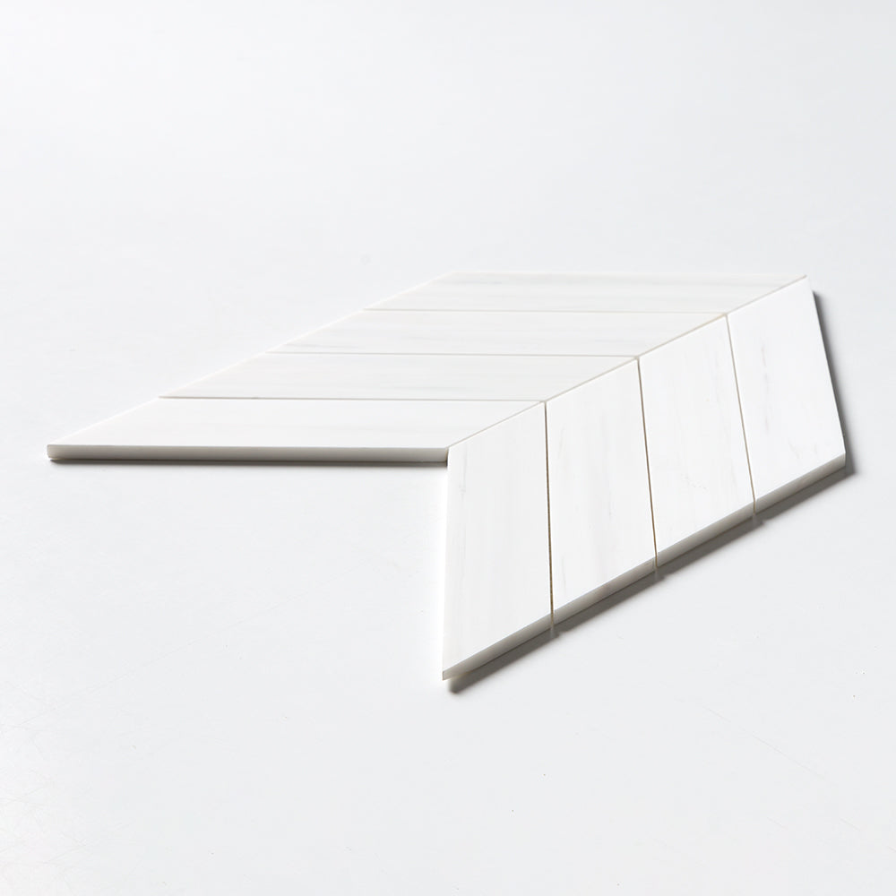 Bianco Dolomitti Honed Bosphorus Marble Mosaics 13 7/16x 13 7/16 (YNR10138)