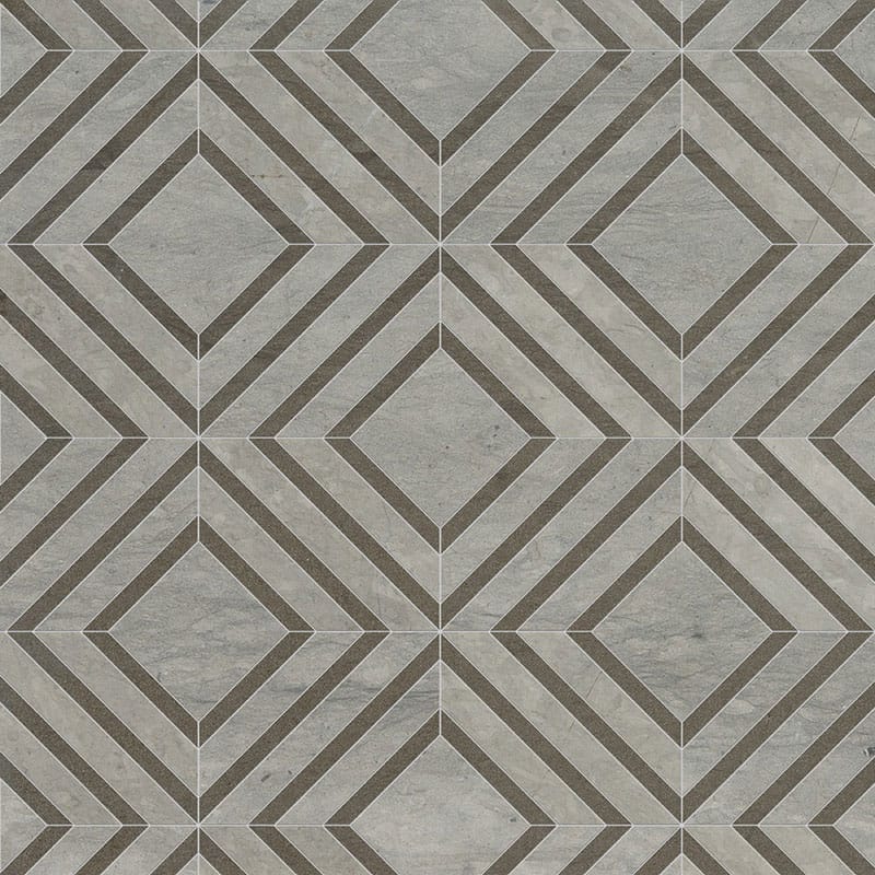 Marble Systems Talya Decorative Marble Britannia matte limestone tile pattern swatch — available at Surface Group