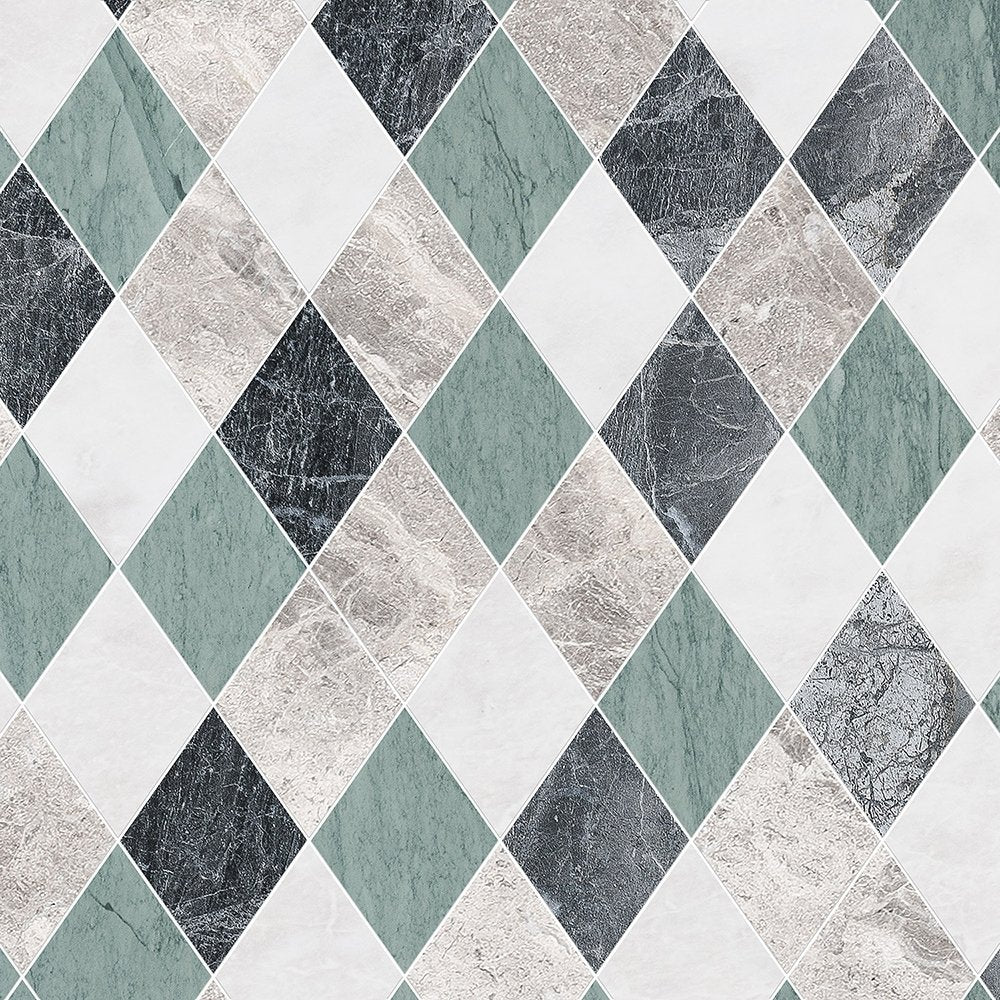 Marble Systems Talya Decorative Marble Iceberg Verde Capri Silver Shadow Hai matte tile pattern swatch β available at