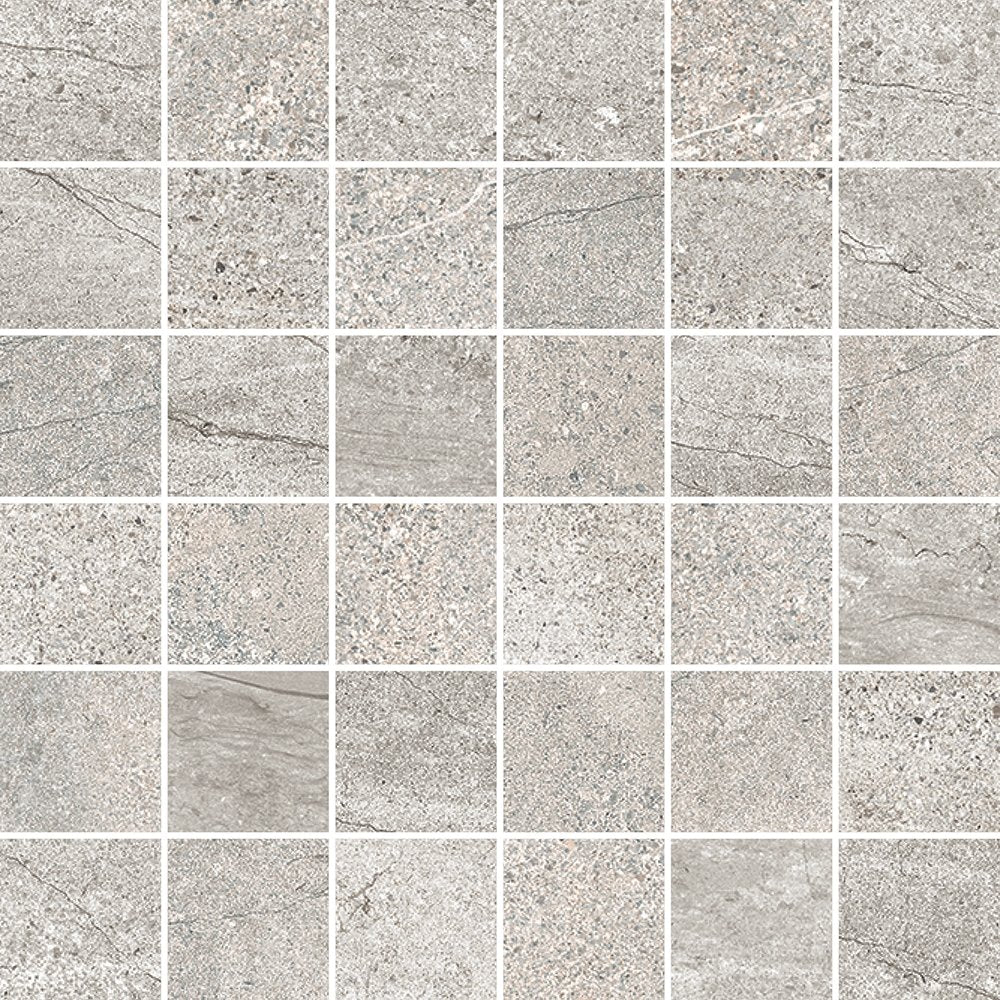 Marble Systems Telluride Porcelain Rock Gray matte porcelain tile pattern swatch — available at Surface Group