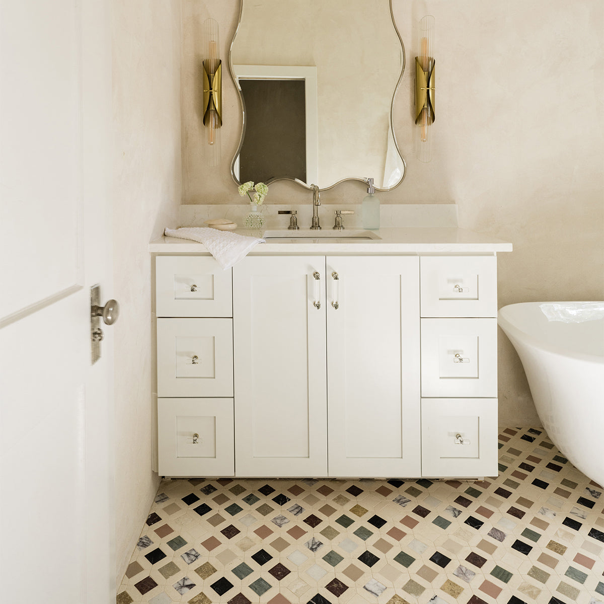Blend Honed Louna Marble Mosaic 12 5/8×12 5/8 (MS02195)