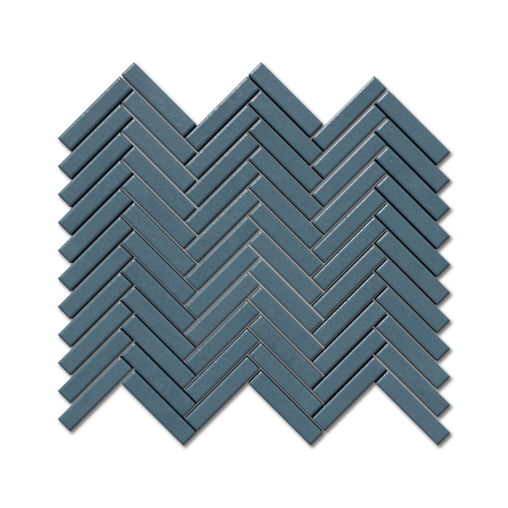 Maui Matte Herringbone 5/8×3 Glazed Terracotta Mosaics 10 7/16×12 13/16