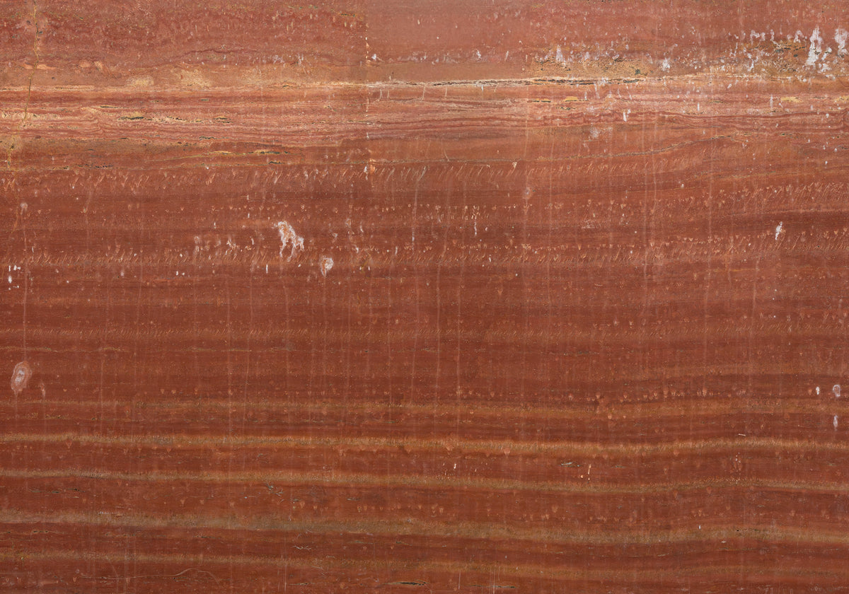 Marble Systems Travertine Slabs Red glossy travertine tile — available at Surface Group