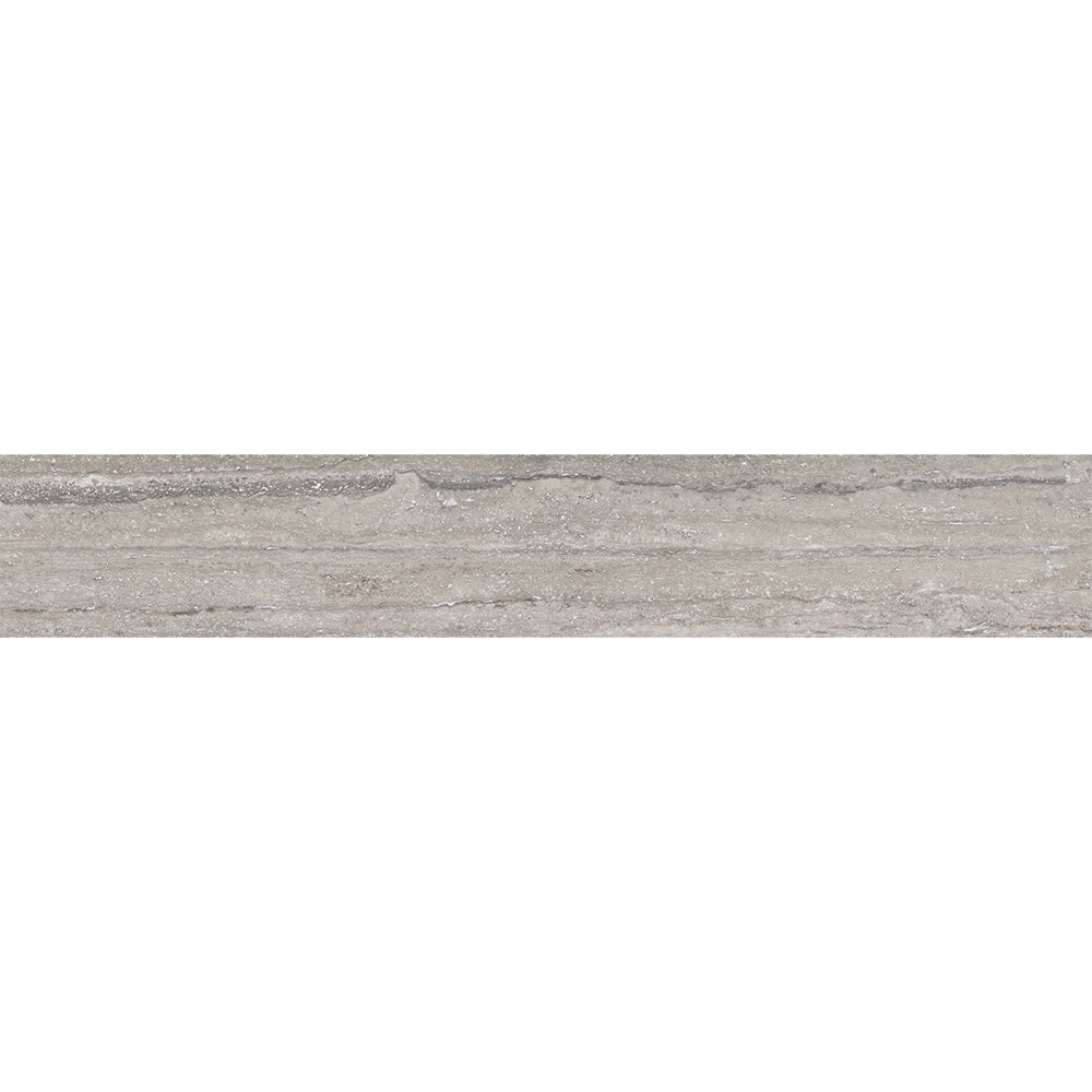 Grigio Al Contro Matte Bullnose Porcelain Base 4×24 Image