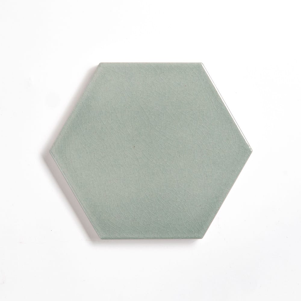 Hyacinth Crackled Hexagon 5 Ceramic Tile 5 Image