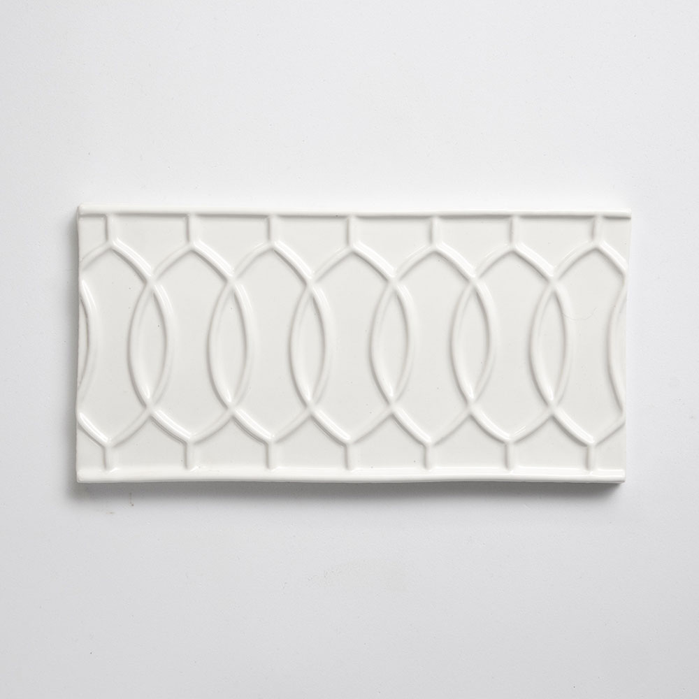 Tulum White Glossy Vienna Ceramic Accent Tiles 4×8 Image