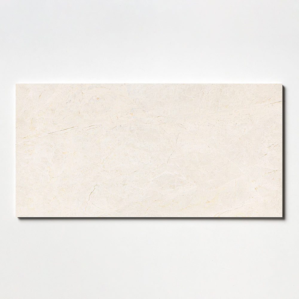 Vanilla Honed Straight Cut Marble Tile 12×24 Image