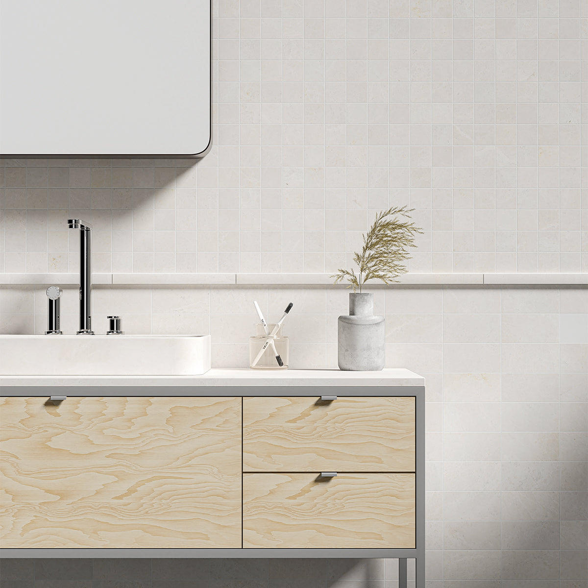 Vanilla Honed Marble Tiles 2 3/4×5 1/2